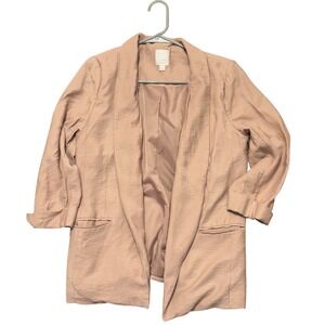 Lauren Conrad LC Pink Textured Blazer Jacket Women's‎ Size Medium